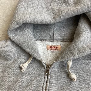 real mccoy grey zip up hoodie (40, 100-105 size)