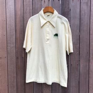 70s champion 50/50 embroidered polo shirt ‘ B.A.A.S ‘ (100-105)