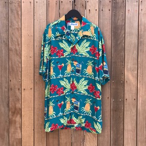 Utility tropical rayon open collar shirt (95-100)
