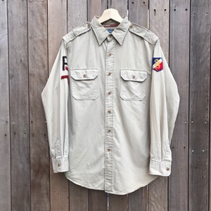 Polo Ralph Lauren cotton hand-sewn embroidery military shirt (100)