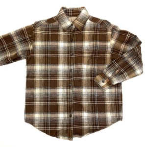 at last &amp; co heavy flannel check shirt (95 size)