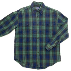 gap heavy cotton check shirt (100 size)