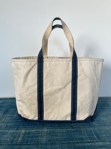 vtg LLbean heavy canvas boat and tote (L size)